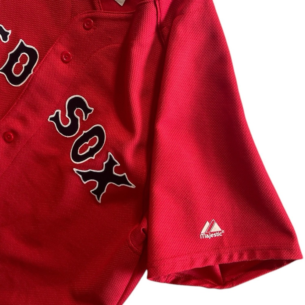 Majestic Red Sox Jersey Red Home Colorway Made in USA Large - Picture 5 of 10